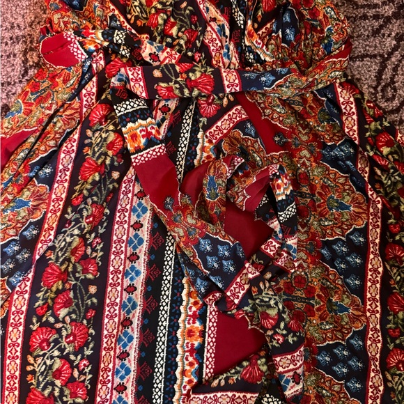 Janette 1970s vibes elastic waist gown size small - Picture 7 of 9